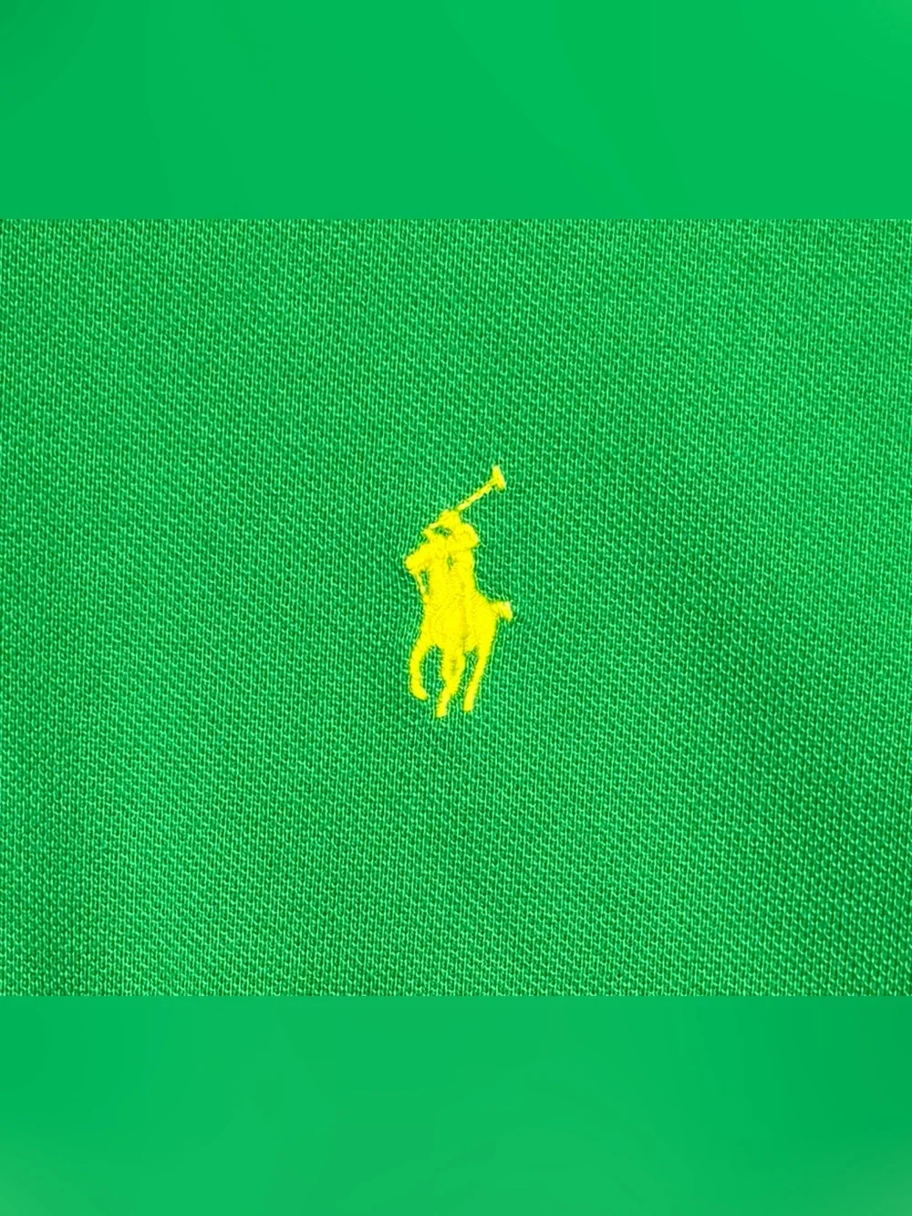 Polo by Ralph Lauren Bright Green Polo with Yellow Pony